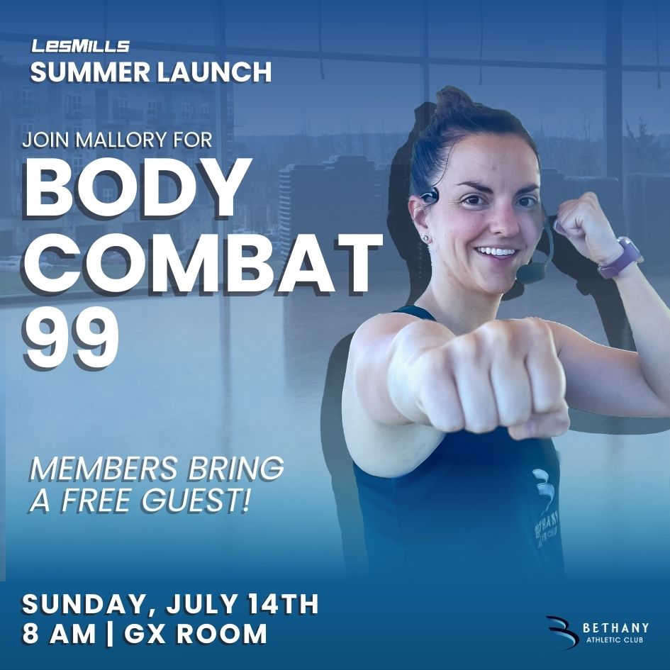 Body Combat 99 Class Flyer at Bethany Athletic Club in Portland Oregon