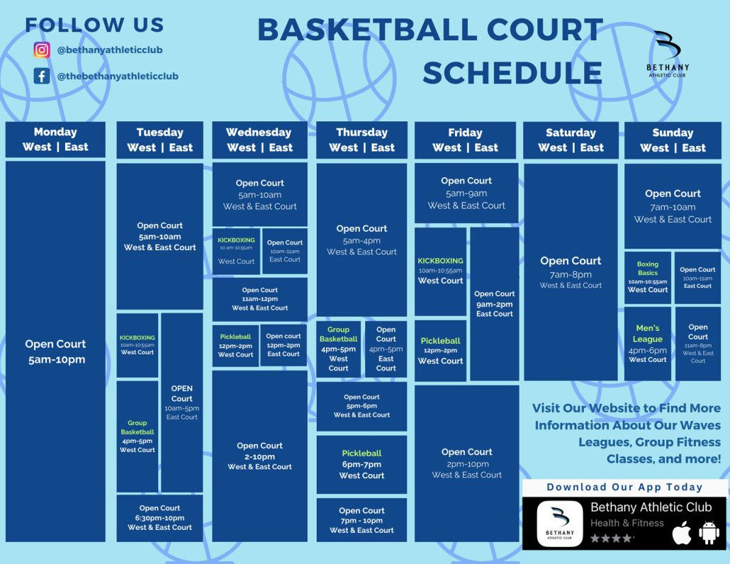 Basketball Court at Bethany Athletic Club in Portland Oregon